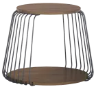 ROUND 50, konferenční stolek, kostra černá, ořech